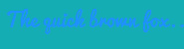 Image with Font Color 1E90FF and Background Color 14ADB4